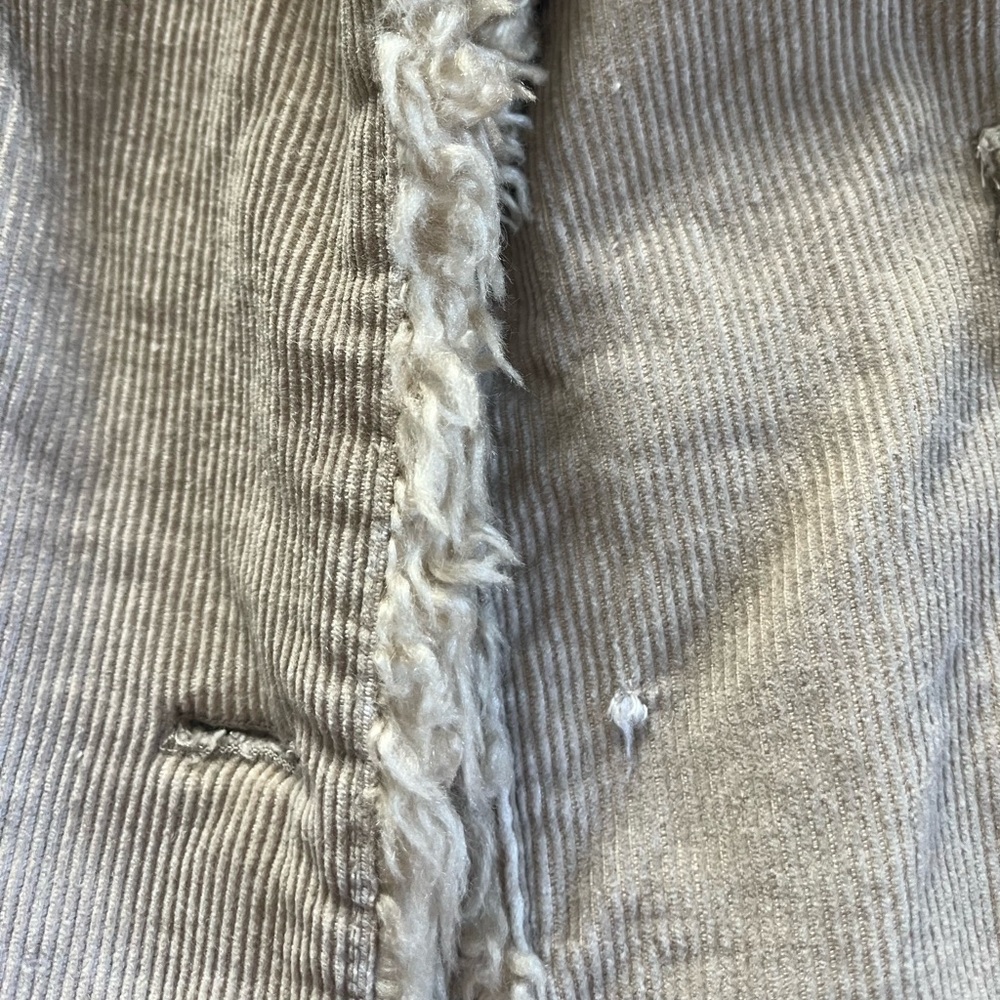 Women's Tan Jacket with Faux Fur Lining - Picture 5 of 5